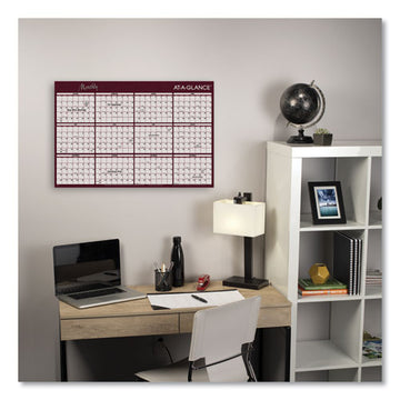 AT-A-GLANCE® Reversible Horizontal Erasable Wall Planner, 48 X 32, Assorted Sheet Colors, 12-month (jan To Dec): 2022 freeshipping - TVN Wholesale